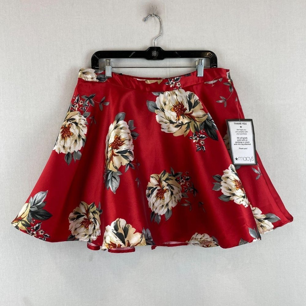 CITY STUDIO Macy's Red Skirt NWT